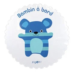 ADHESIF BAMBIN A BORD ZIGOH