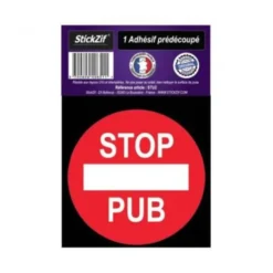 1 Adhésif prédécoupé stop pub - STICKZIF