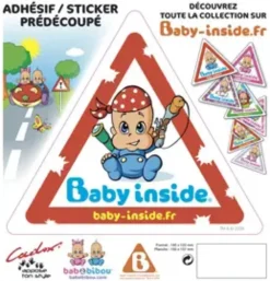 Autocollant Bébé à bord - Garà§on Pirate
