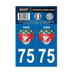 2 Autocollants City 75 Paris - STICKZIF
