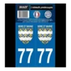 2 Autocollants Région Ile de France Département 77 v 2 - STICKZIF