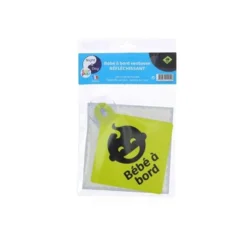 BEBE A BORD JAUNE REFLECH VENTOUSE