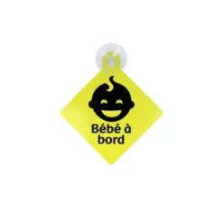 BEBE A BORD JAUNE REFLECH VENTOUSE