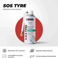 Bombe anti crevaison IPONE - SOS Tyre 200 ml - Motos