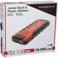 Booster Lithium aide au démarrage 12 Volts 18 000 mAh SWISS DRIVE