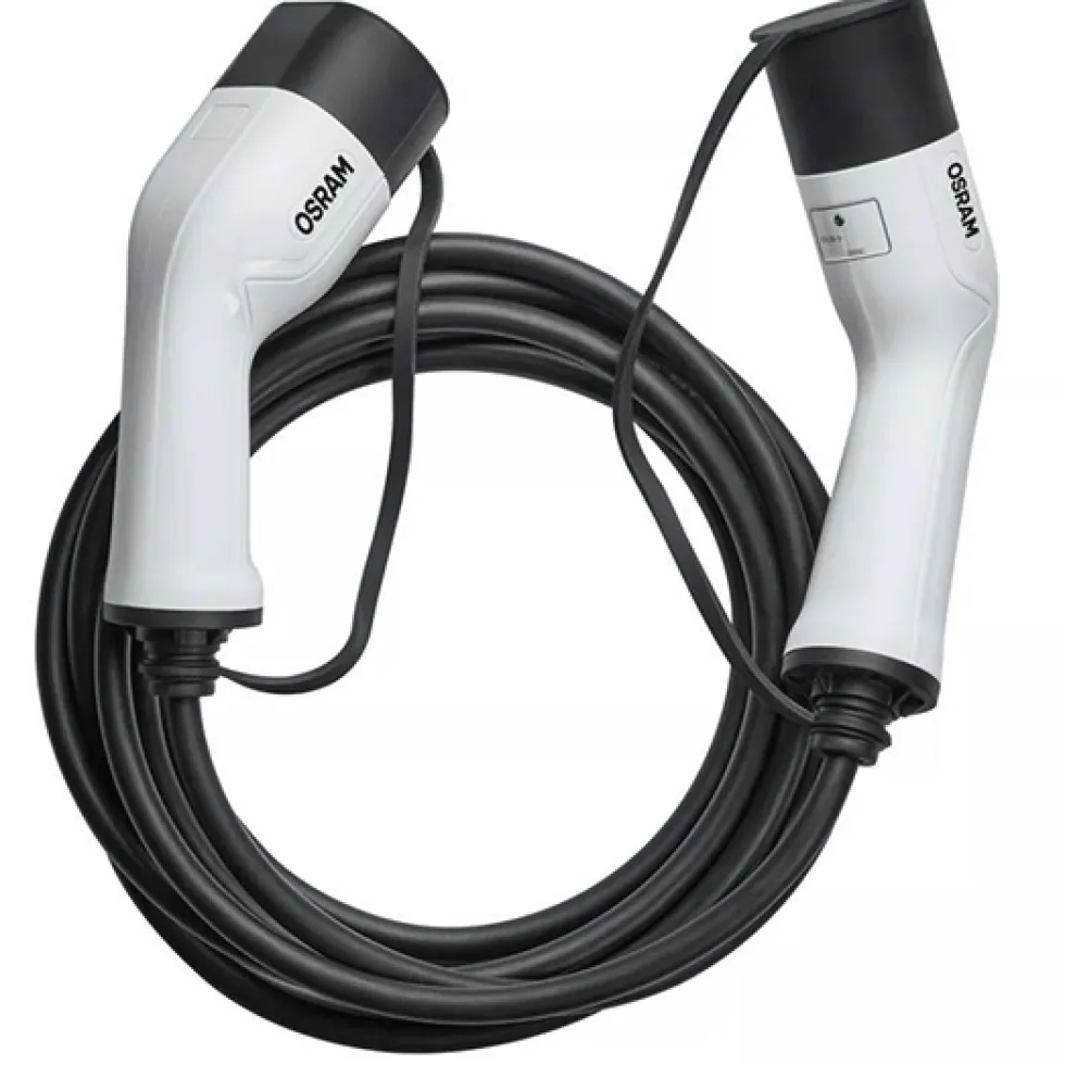 Cable alimentation véhicule électrique mono 16A T2/T2 - OSRAM
