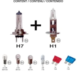 Coffret ampoules h1 + h7 - CAR+