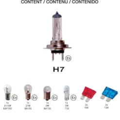 Coffret ampoules homologués 12v h7 - CAR+
