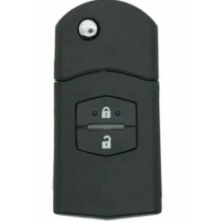 COQUE MAZDA 2 BOUTONS LAME CRANTEE