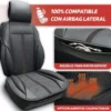 Couvre siege pvc potenza noir/gris fonce - SWISSDRIV