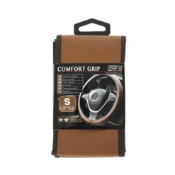 COUVRE-VOLANT COMFORT GRIP MARRON T.S - 35-36CM