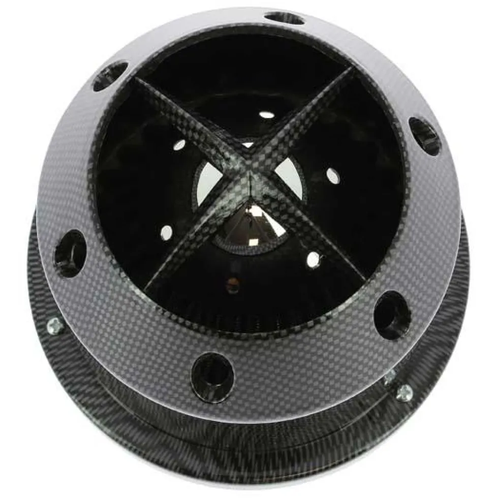 FILTRE A AIR UNIVERSEL AVEC 4 BAGUES CARBON LOOK - AIRCARB - RACESPORT