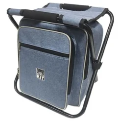 Glacière 2 en 1 Sac à dos isotherme 18L avec siège pliant