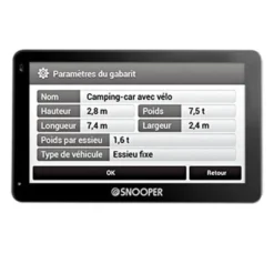 GPS CAMPING CAR 4.3P CC2400 SNOOPER