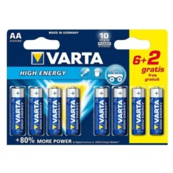 HIGH ENERGY AA/ LR6 6+2 - 4906121428 - VARTA