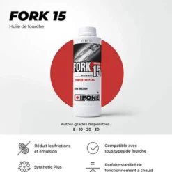 Huile de fourche semi-synthétique. FORK15 - ipone