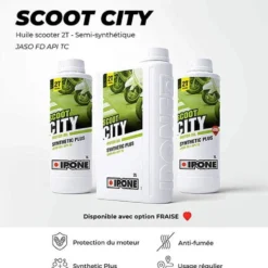 Huile Moteur 2 Temps Semi-Synthétique SCOOT CITY - IPONE