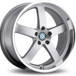Jante alu BEYERN RAPP ARGENT BORD POLI 9.5x19 pouces 5x15 ET72.6