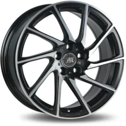 Jante alu RACER TURN NOIR SATIN FACE POLIE 7.5x17 pouces 5x40 ET73.1