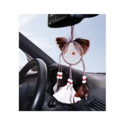 PENDENTIF ATTRAPE-RÊVES MARRON