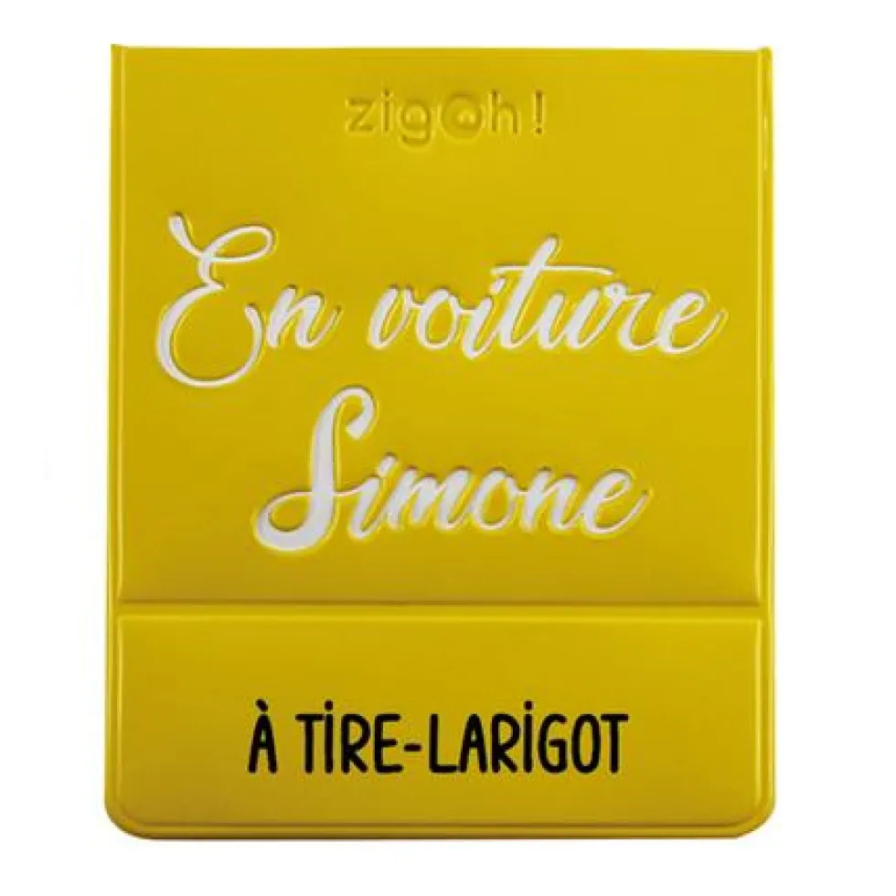 PORTE VIGNETTE ASSURANCE JAUNE